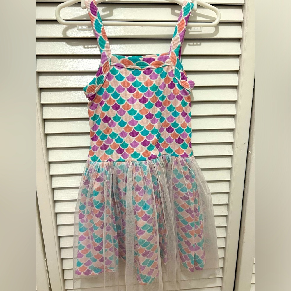 Pretty Mermaid dress tull. Toddler girl